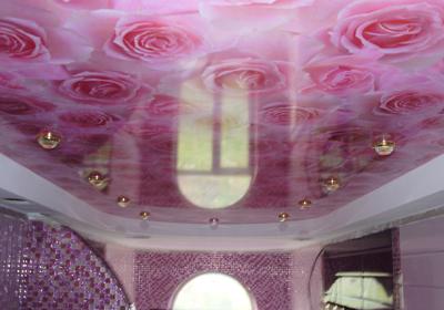 установка натяжных потолков