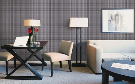 художественная отделка стен тканью, обоями